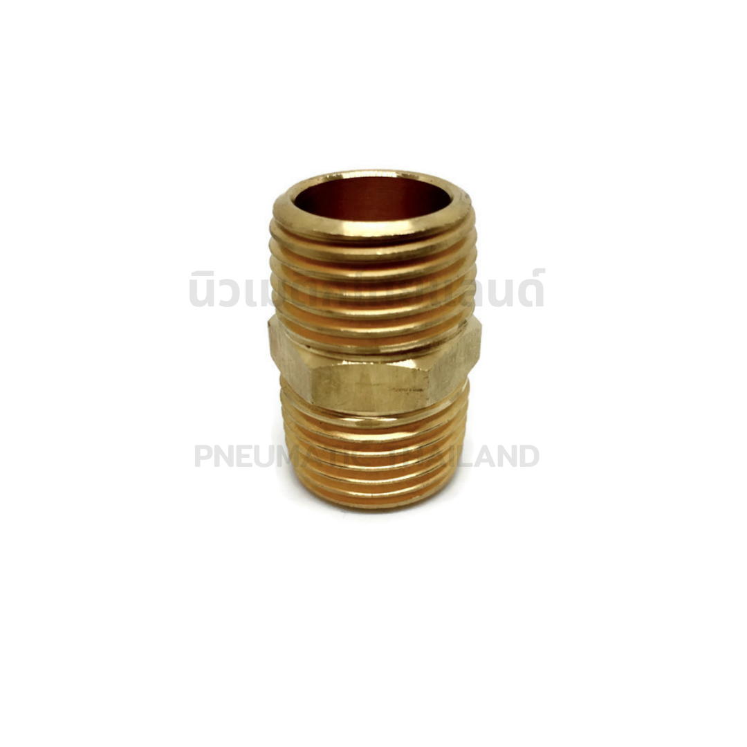 นิปเปิ้ลทองเหลือง Nipple เกลียวนอก