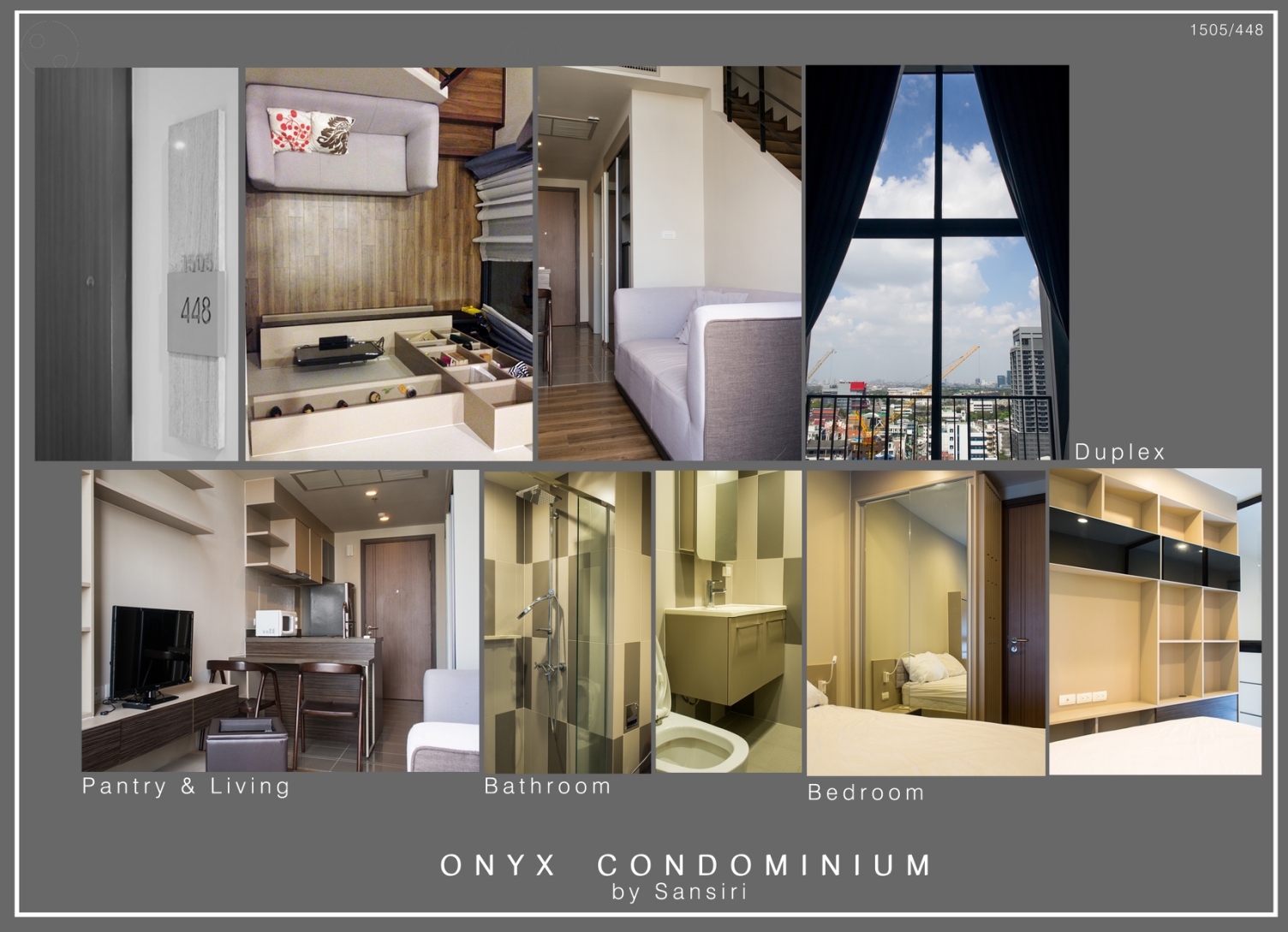 ให้เช่าคอนโดออนิกซ์ Onyx Phahonyothin ห้อง Duplex พื้นที่ 44 ตรม. ชั้น 17 หันหน้าทิศเหนือ