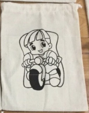 ถุงผ้าระบายสี มอไซค์ 12 - Eco Bag motorcycle 12