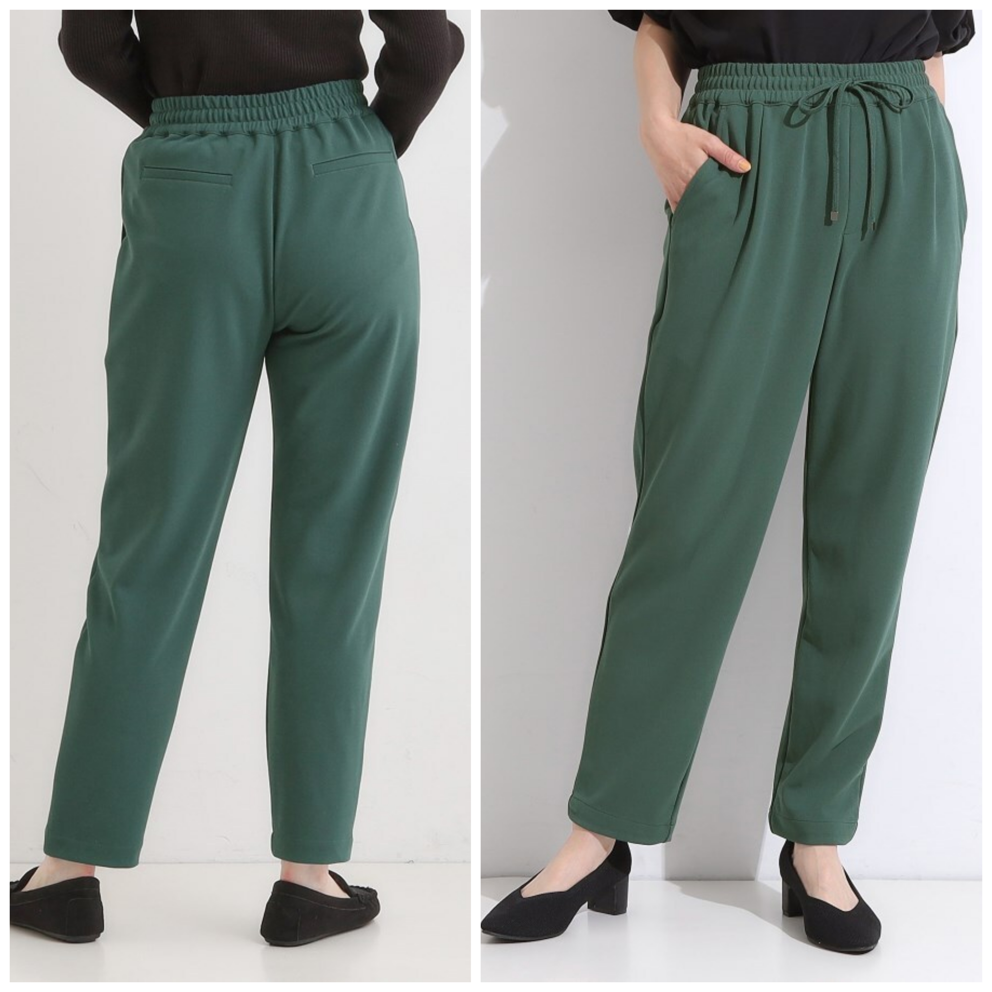 Shoo La Rue Women's Smart Easy Tapered Stretch Pants