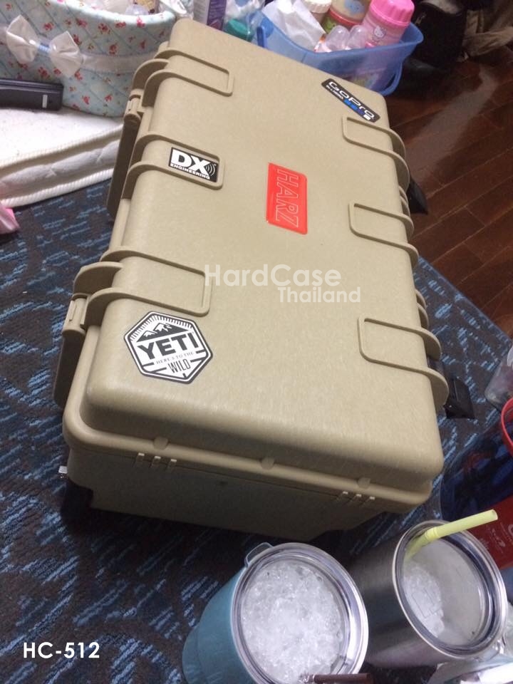 กระเป๋ากล้อง กล่องกันกระแทก Hardcase HARZ รุ่น HC-512 ไส้ตีนตุ๊กแก สีทราย