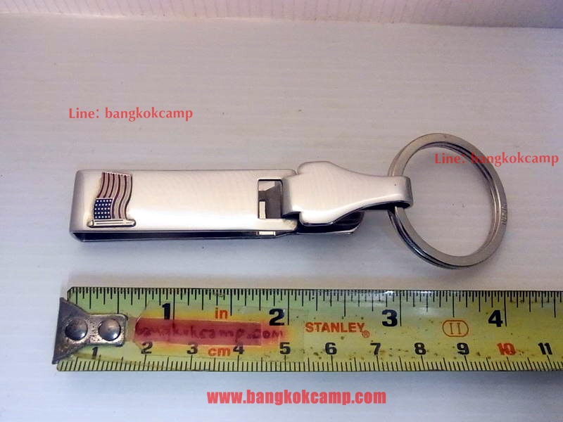 แหนบ พวงกุญแจ ตะขอเกี่ยว เหน็บเข็มขัด - สแตนเลส Made in USA. (คล้องเครื่องรางฯ กล้องส่องพระ ฯลฯ)