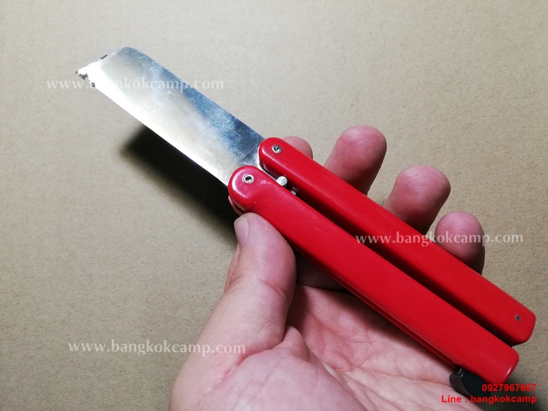 มีดญี่ปุ่น, มีดพับญี่ปุ่น รุ่นเก่า JAPAN ใหม่เก่าเก็บ (สีแดง)