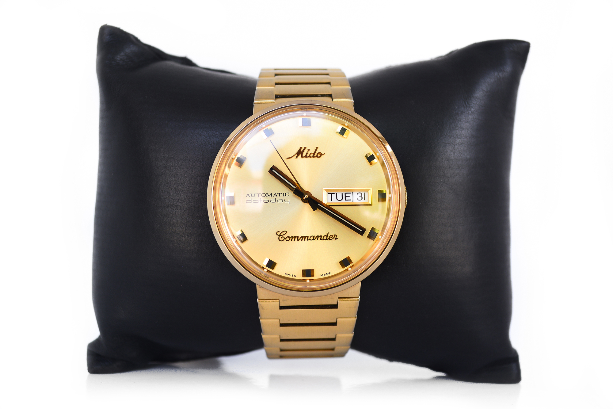 Mido Commander Aquadura Automatic Day-Date Man Size เรือนทอง