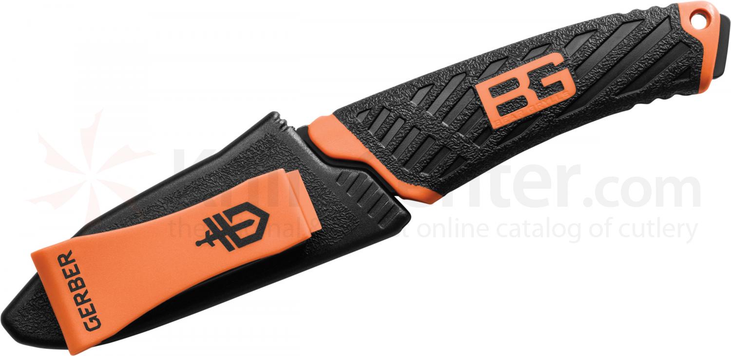 มีดใบตาย Gerber Bear Grylls Compact Fixed 3.4" Blade, Rubber Handle - 31-002946