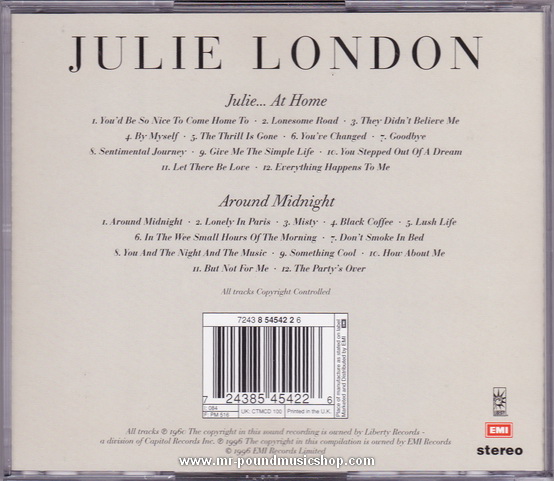 Julie London - Julie...At Home / Around Midnight