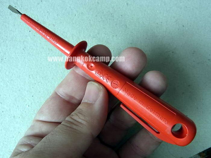 ไขควงลองไฟ ไขควงเช็คไฟ Made in Germany. ดี+ถูก.ใหม่ แท้