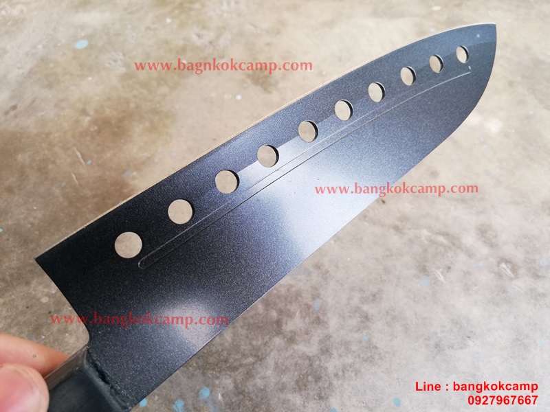 มีดครัว/มีดเชฟ ใบเคลือบเทฟลอน เนื้อไม่ติดมีด ใบมีด8นิ้ว ใหม่