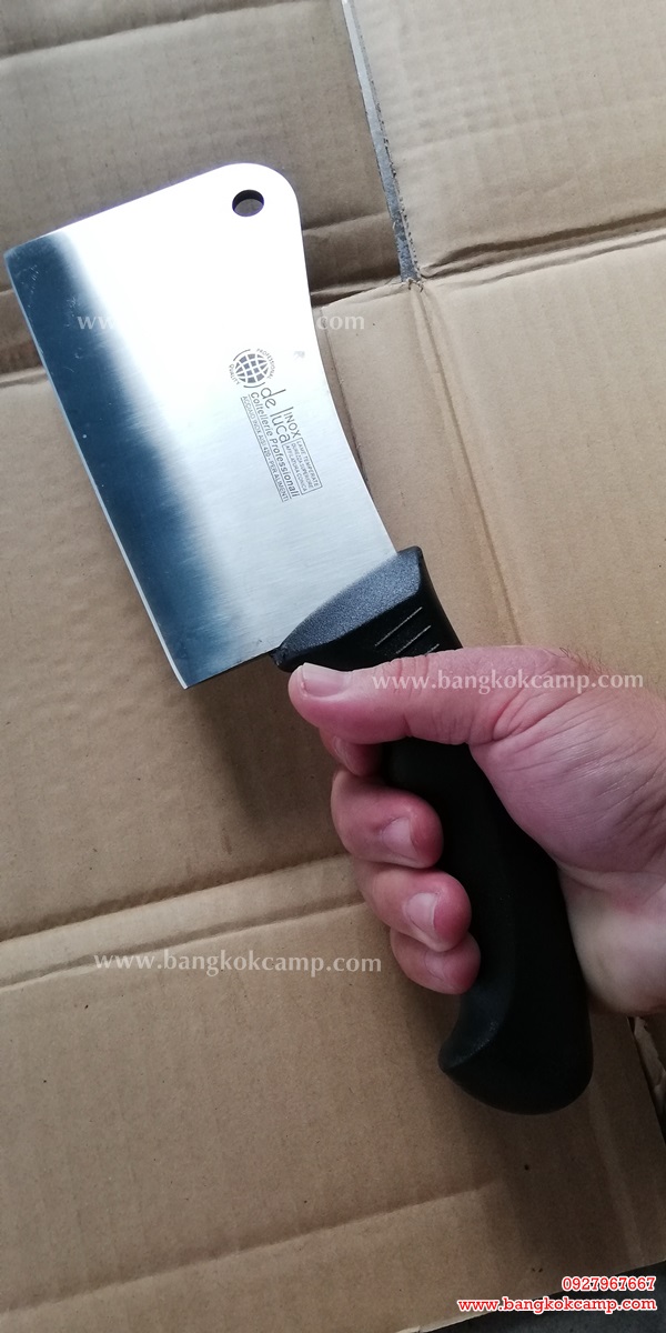 มีดสับ มีดปังตอ ใบวัสดุุ INOX น้ำหนักกำลังดี (ใบ6.25นิ้ว)