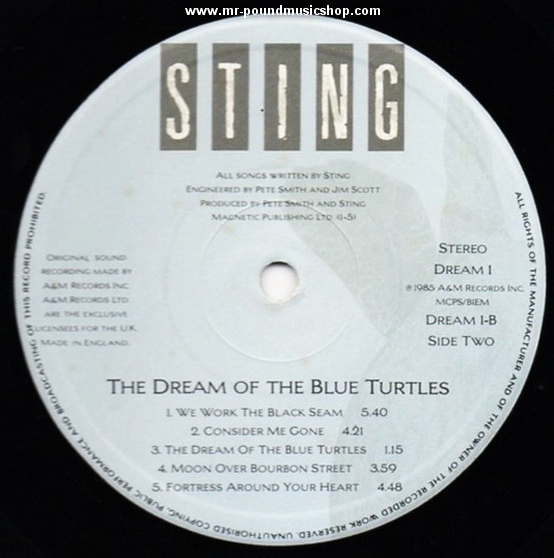 Sting - The Dream Of The Blue Turtles