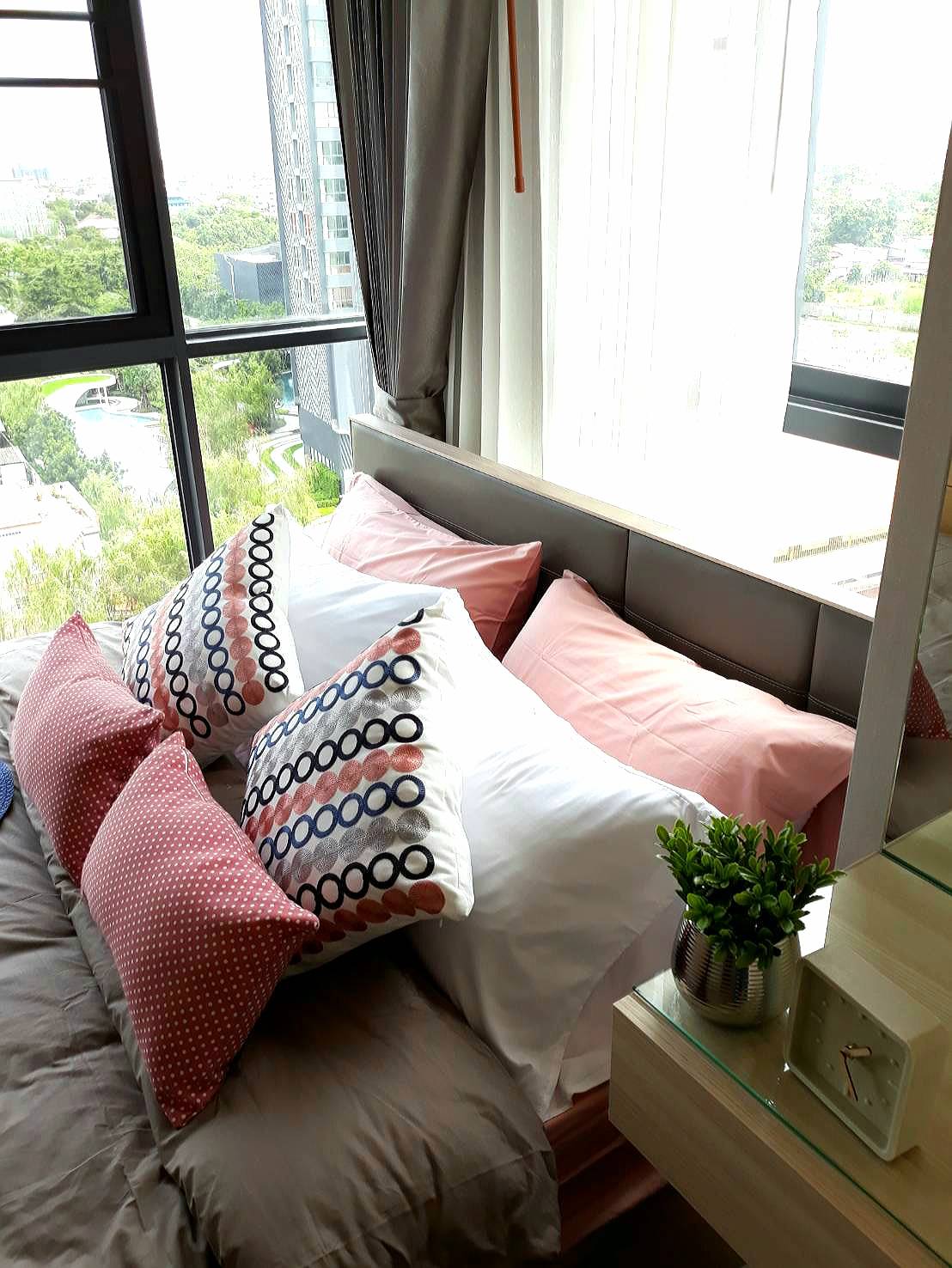 ให้เช่าคอนโด ไอดีโอ โอทู Ideo O2 ขนาด 53 ตรม 2 ห้องนอน 2 ห้องน้ำ อาคาร A ชั้น 10 ห้องมุม