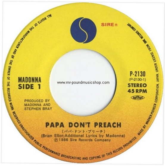 Madonna - Papa Don't Preach