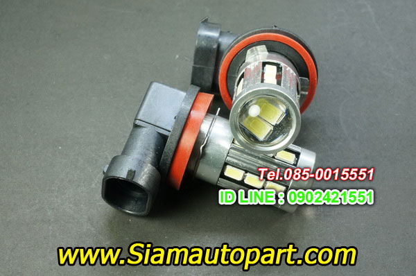 LED ขั้ว H11-18SMD-2สเตปสั่งกระพริบได้