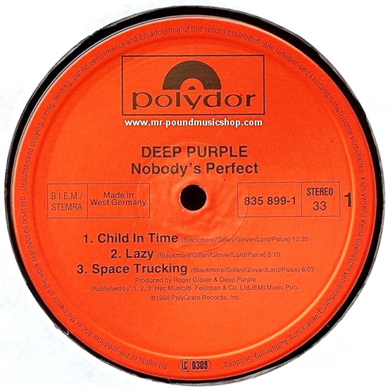 Deep Purple - Nobody's Perfect