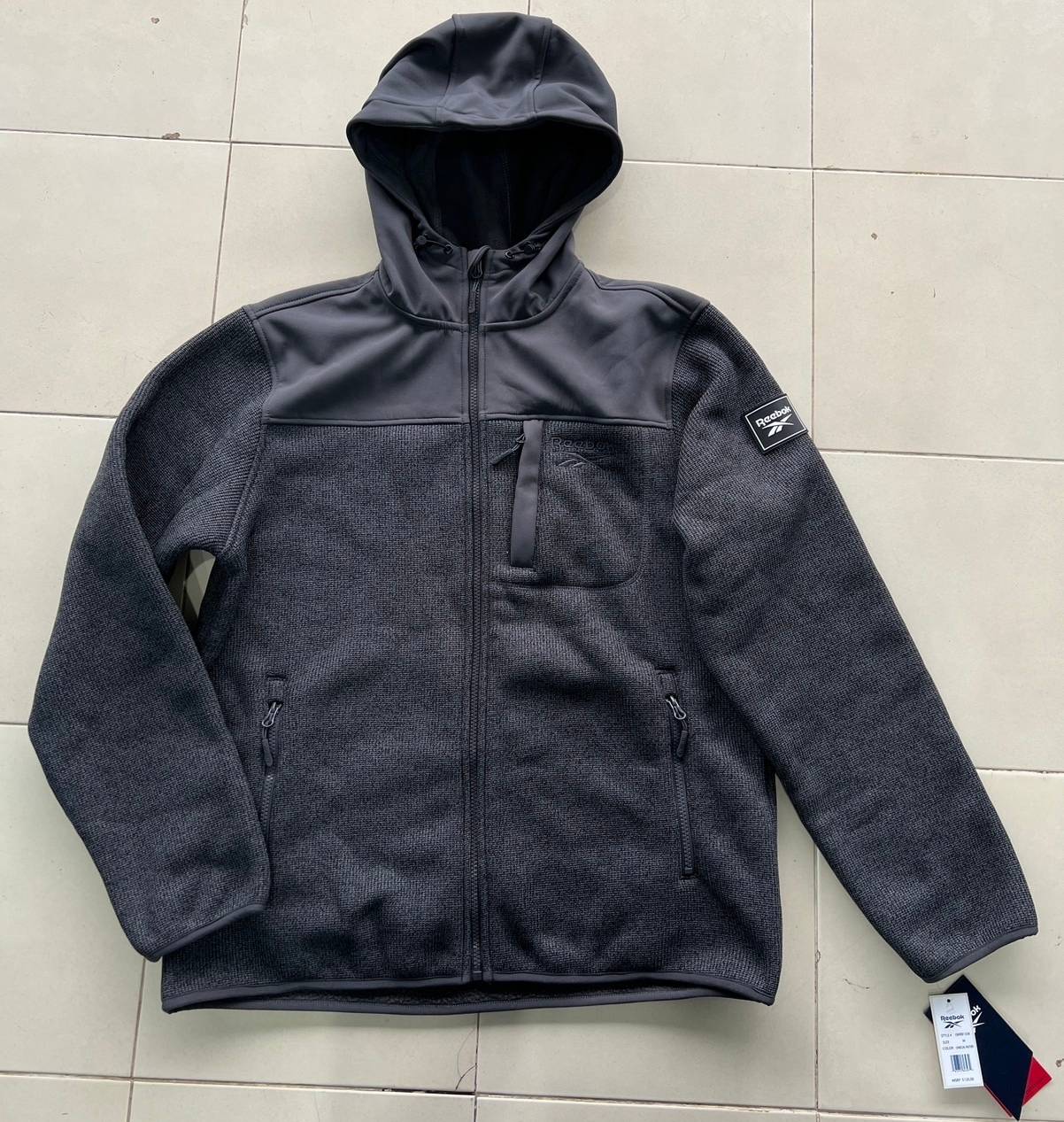 Reebok Fleece Jacket with Zip Chest Pocket