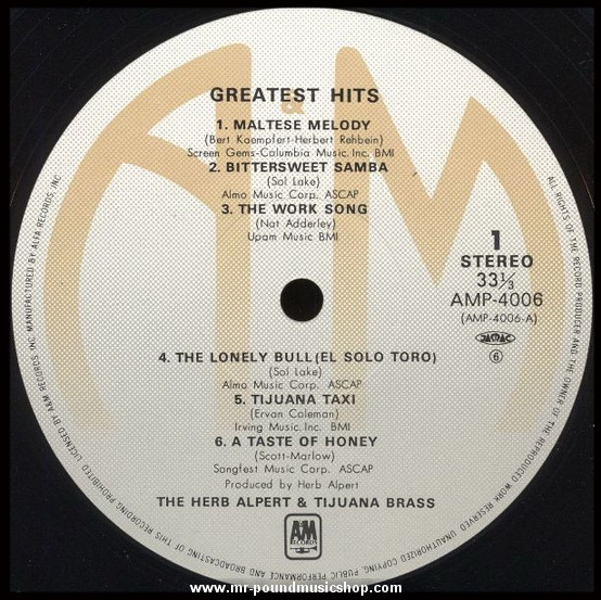 Herb Alpert & The Tijuana Brass - Greatest Hits
