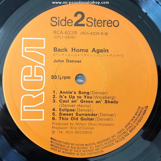 John Denver - Back Home Again