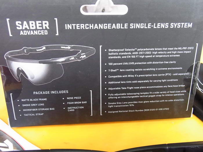 แว่นตา WileyX SABER ADVANCE GREY LENS