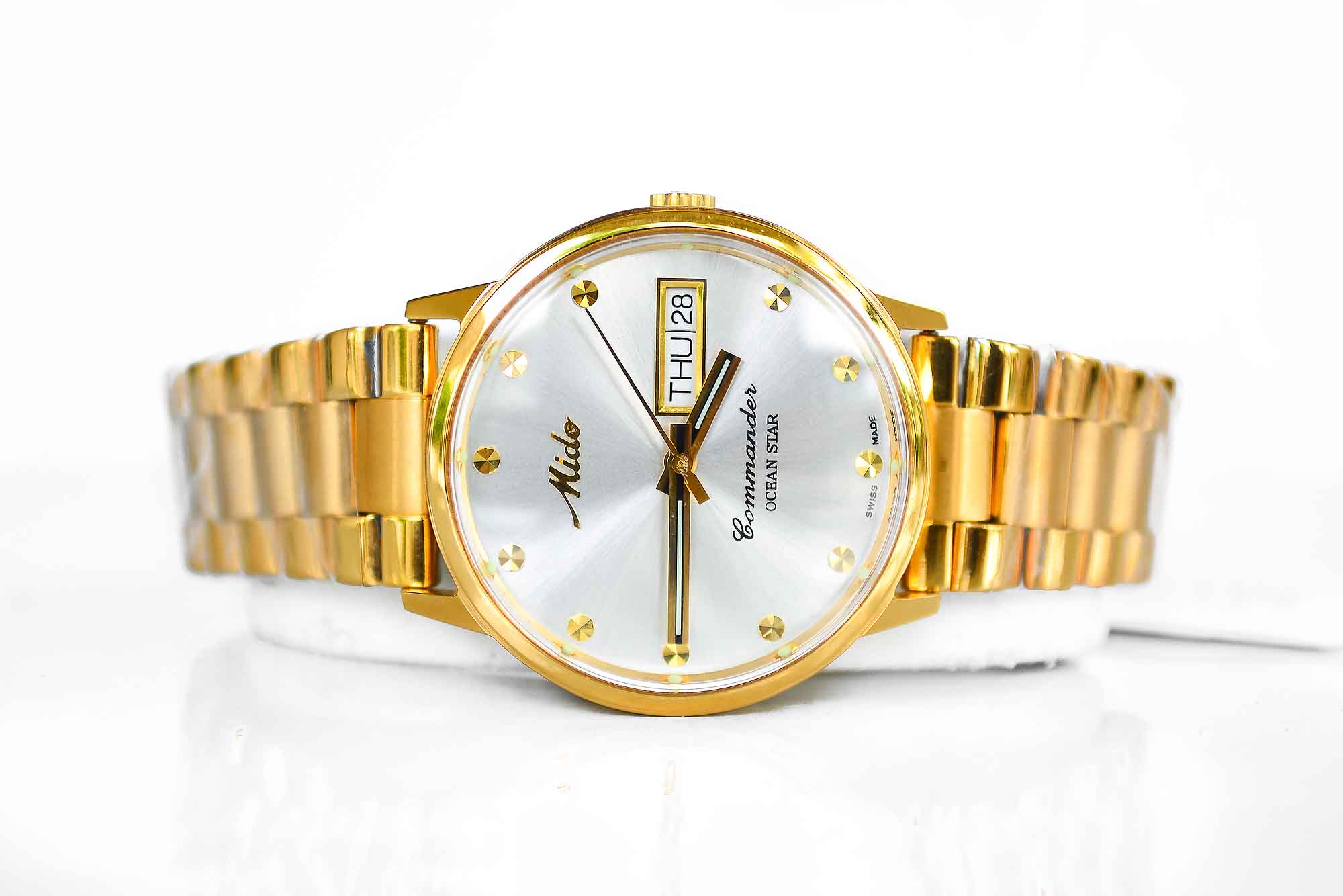 Mido Commander ocean star Automatic หน้าขาว เรือนทอง