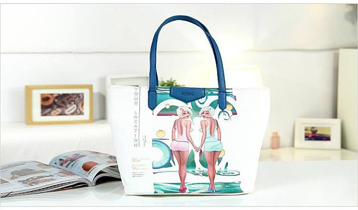 กระเป๋า Axixi กระเป๋าสไตล์ญี่ปุ่น และสไตล์เกาหลี สีขาว Elegant ร้าน Asia Street Fashion