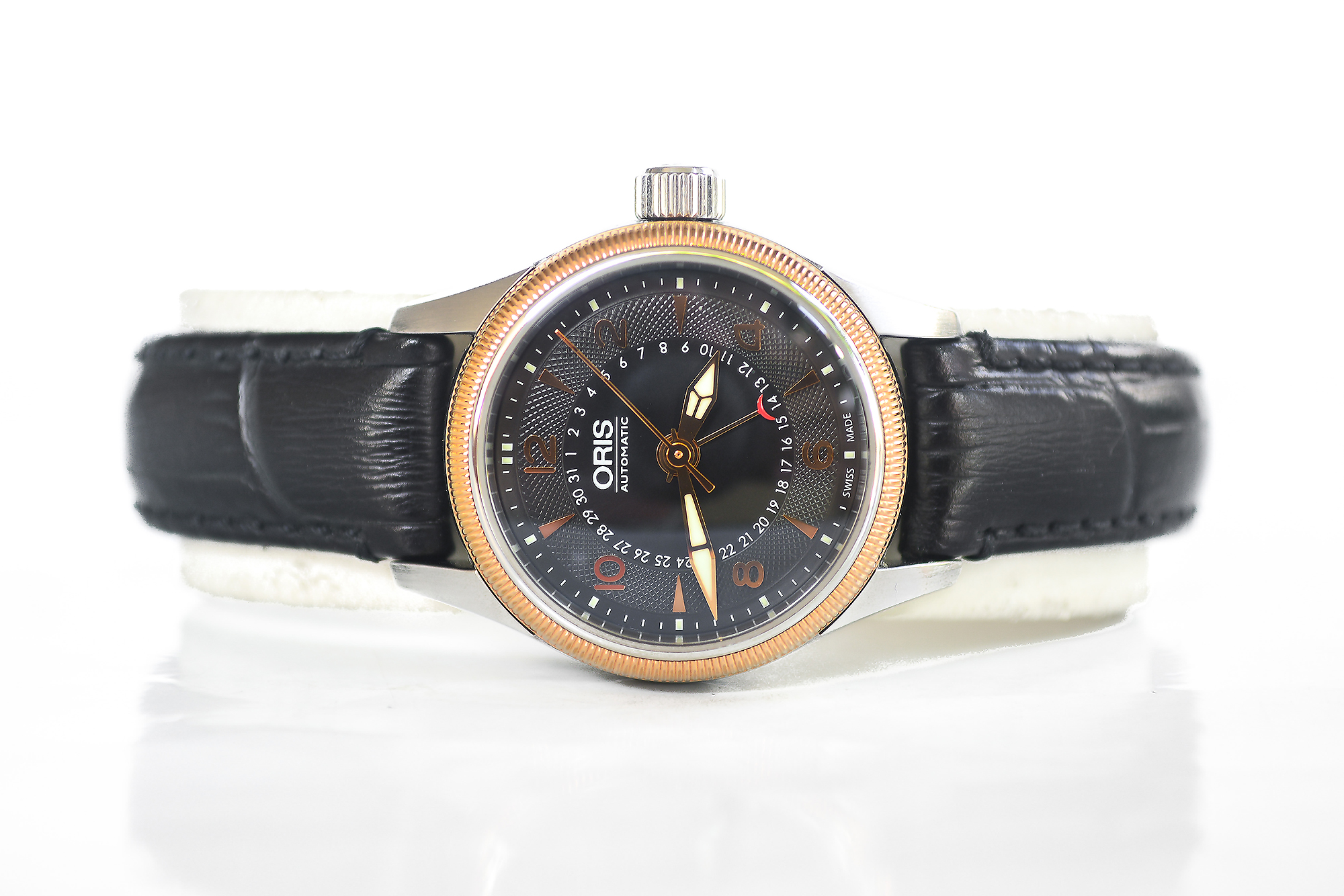 Oris Big Crown Pointer Date lady วันที่กล้ามปู สายหนัง (Sold)