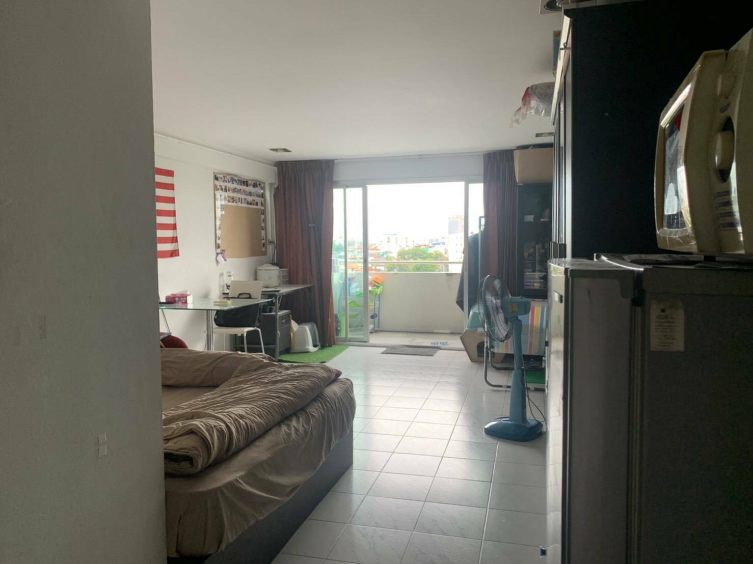 ขาย / เช่า คอนโด J.C.Tower (เจ.ซี.ทาวเวอร์) อิมทมาระ 10 ห้องสตูดิโอ 1 ห้องน้ำ เนื้อที่ 33 ตรม ชั้น 7 อาคาร เอ