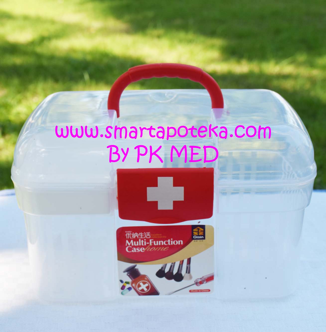 กล่องยาสามัญประจำบ้าน (Medical Box) รุ่น PK01 สีแดง - size S