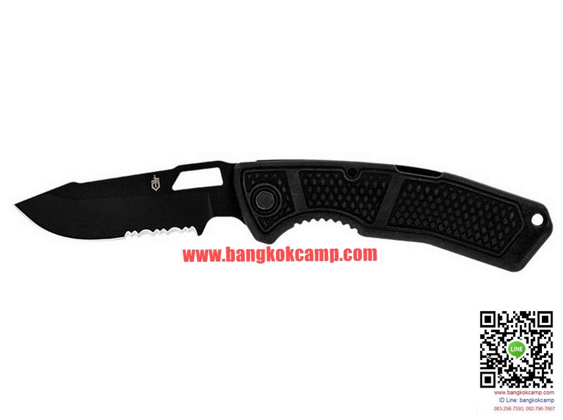 มีดพับ Gerber 31-002733 Order Folding Knife 3.1" Clip Point Combo Blade, Zytel Handles