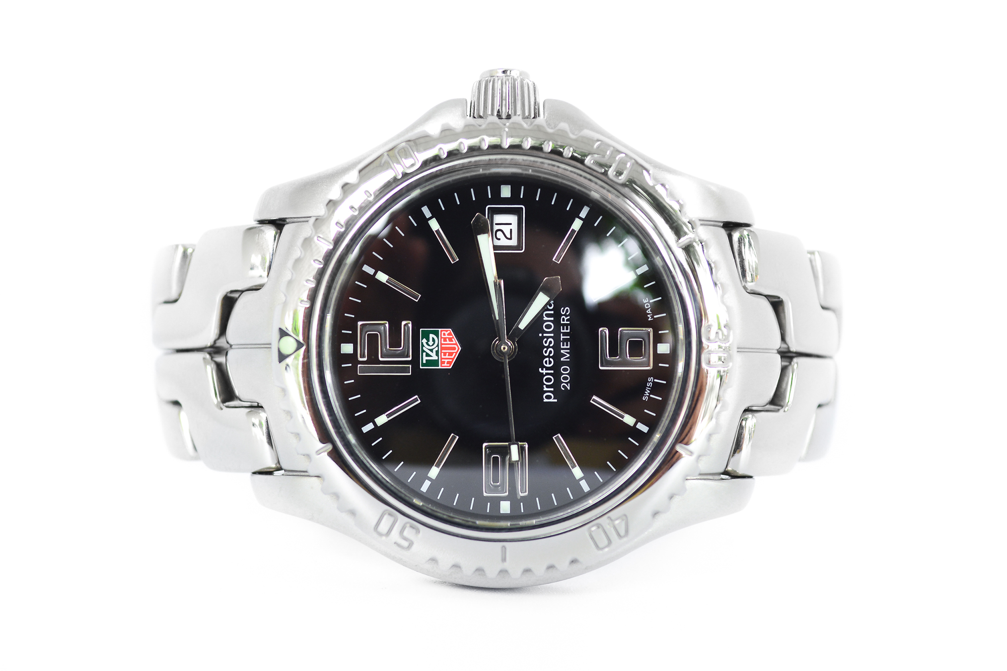 Tag Heuer Link Quartz King size หน้าดำ (Sold)