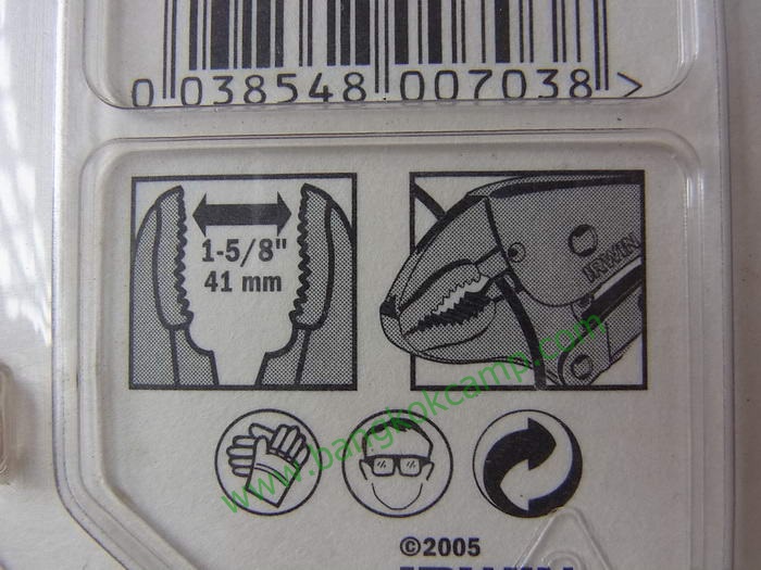 คีมล๊อค IRWIN VISE-GRIP ขนาด7นิ้ว Made in USA ใหม่เก่าเก็บ