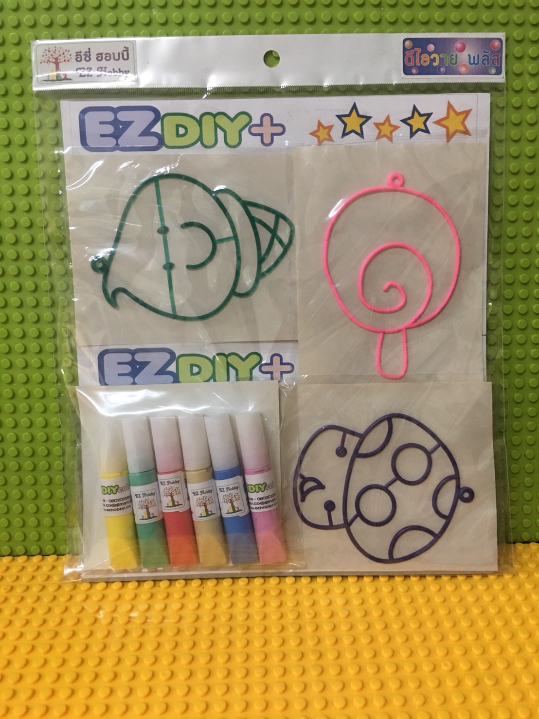 024 หยอดสี / บีบสี ติดกระจก - suncatcher / glass deco (EZ DIY+)