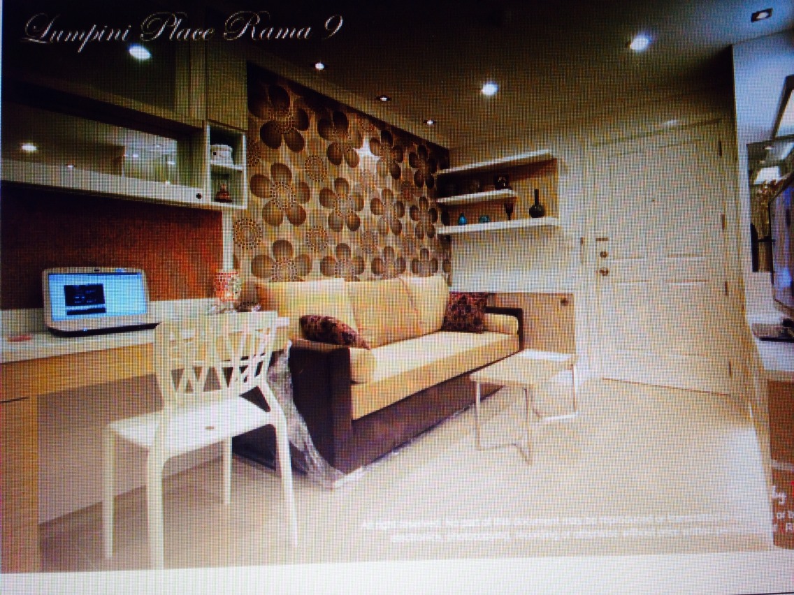 ขาย Lumpini Place Rama 9 - Ratchada ราคา 3.3 ล้าน แบบ 1 ห้องนอน ตึกB ขนาด 37 ตรม. ชั้น 22 วิวเมือง