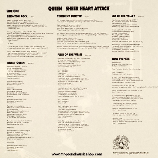 Queen, Sheer Heart Attack