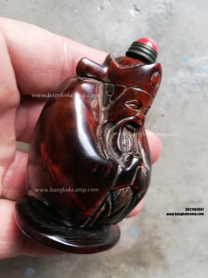 ขวดยานัตถ์ แกะจากเขาสัตว์ เทพเจ้าจีน (6)