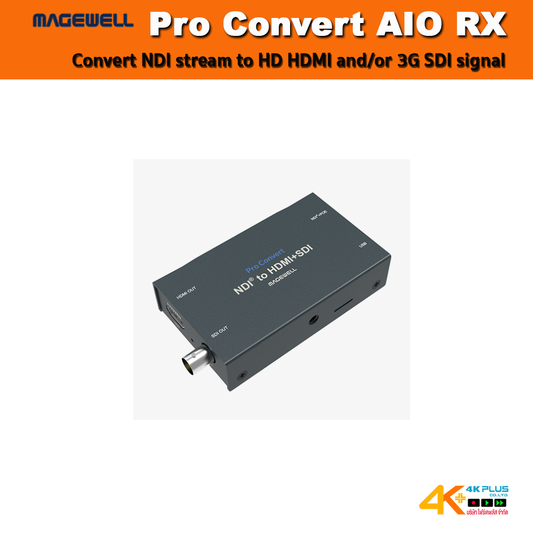Pro Convert AIO RX Convert NDI stream to HD HDMI and/or 3G SDI signal