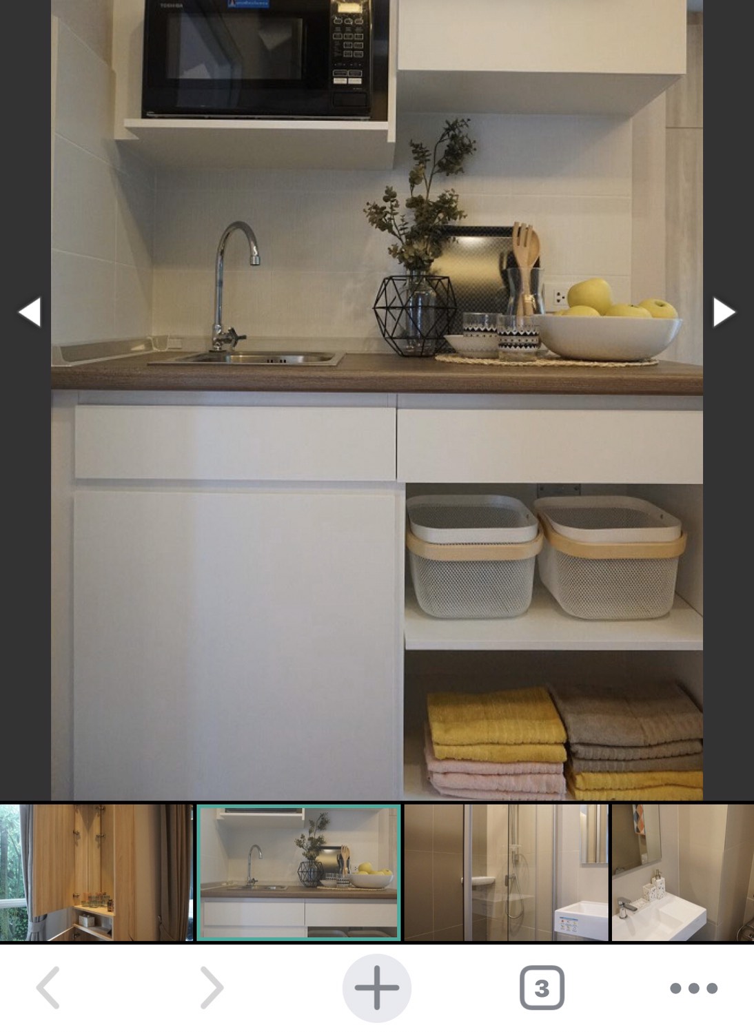 ให้เช่าคอนโด Lumpini Park Vibhavadi - Chatuchak (ลุมพินี พาร์ค วิภาวดี-จตุจักร ) ห้องสตูดิโอ 1 ห้องน้ำ ขนาด 24 ตรม ชั้น 12