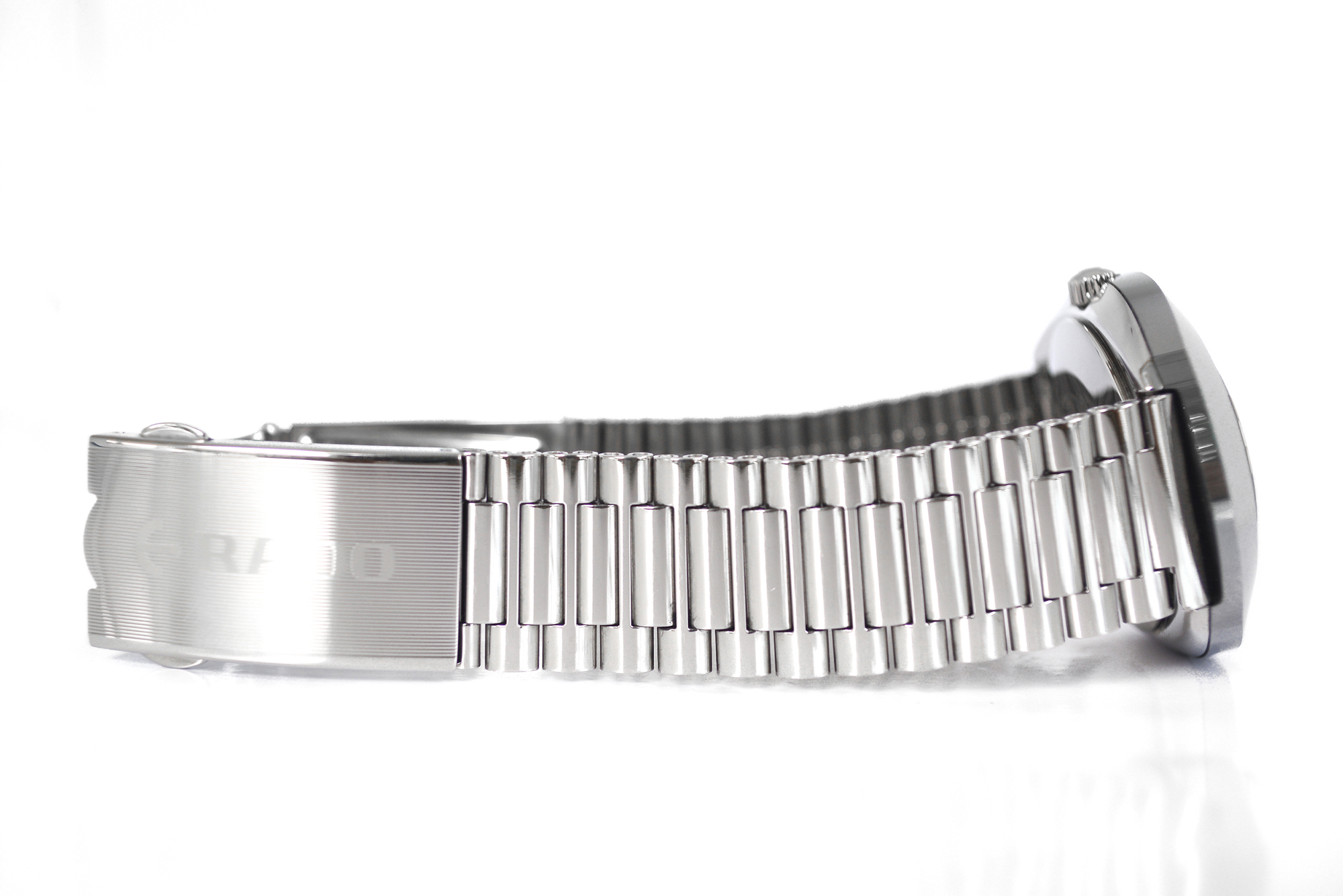 Rado Diastar Auto เรือนเหล็ก หน้าน้ำพุ พลอยฟ้า