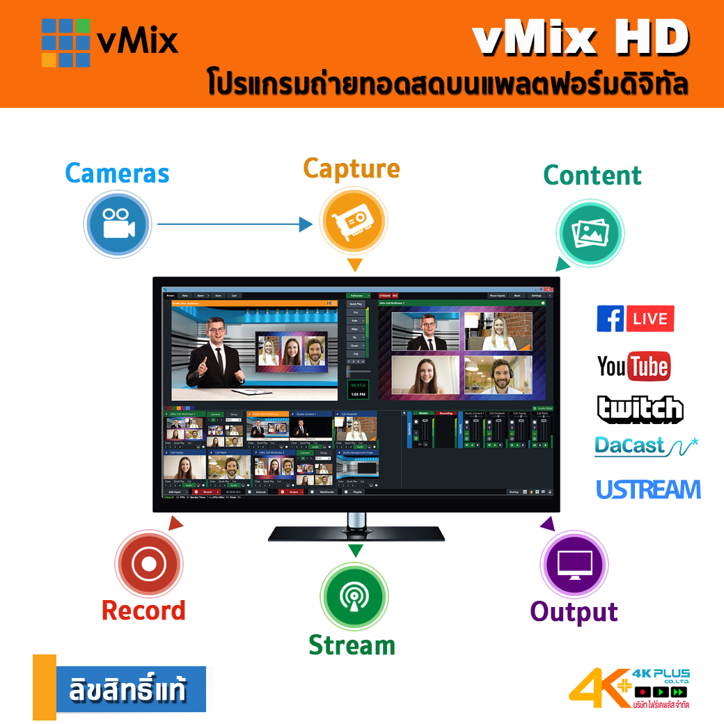 vMix HD : Live Video Streaming Software