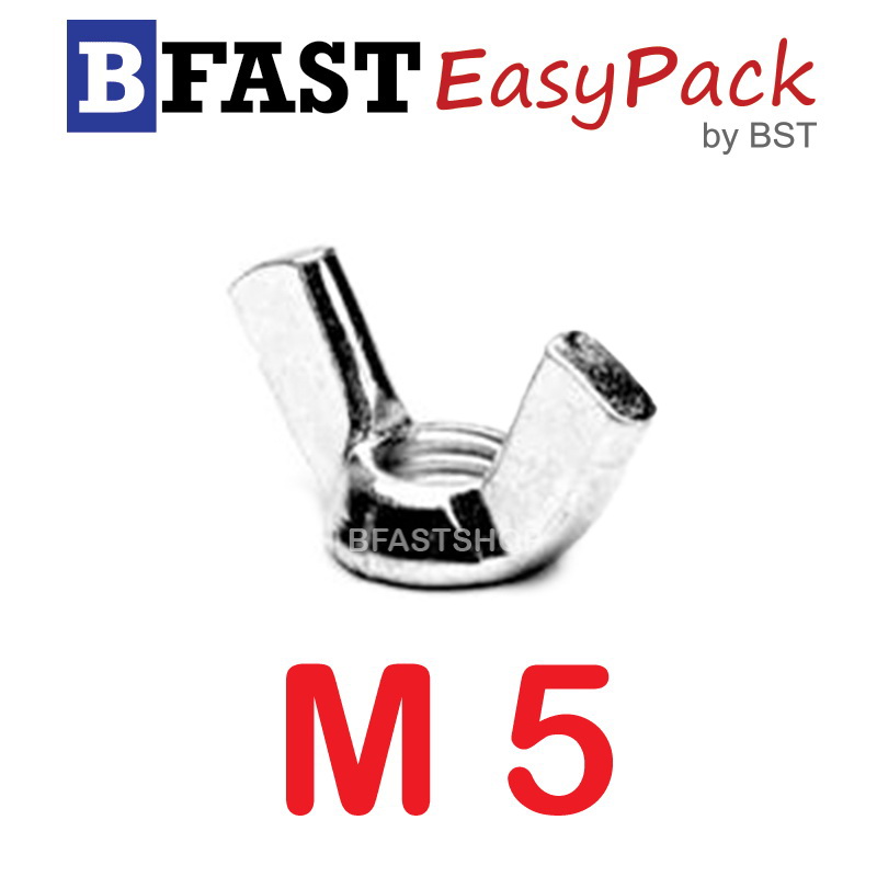 หัวน๊อตหางปลาสแตนเลส M5 ( 5 ตัว/ถุง)