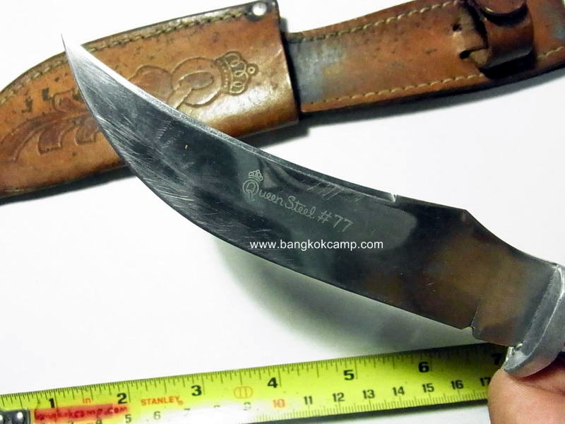 มีดพกอังกฤษ Queen Steel #77 Made in ENGLAND เก่าเก็บ (Vintage solingen knife) สภาพสมบูรณ์ หายาก