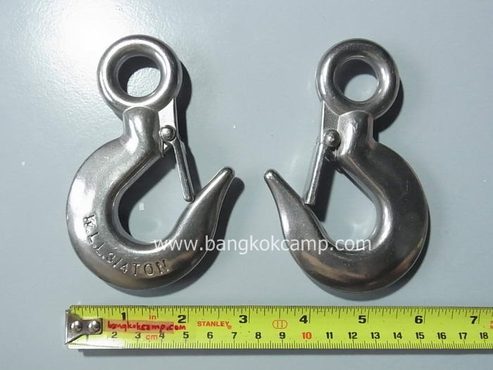 ตะขอรอกสแตนเลส Eye Slip Hook W.L.L.3/4 Ton (รับน้ำหนักได้ 750กก.) ของใหม่