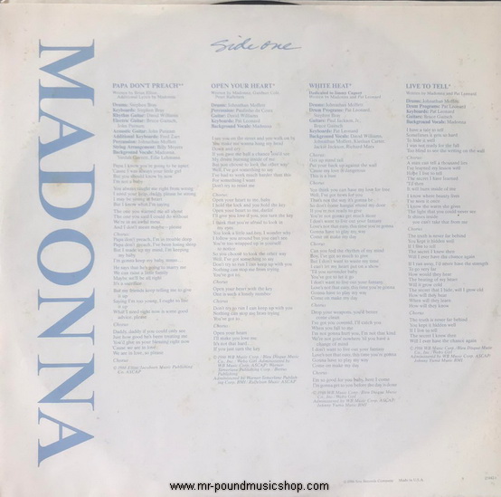 Madonna - True Blue
