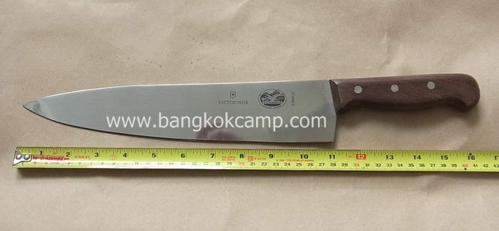 มีดเชฟ/มีดครัว VICTORINOX 5.2000.28 ด้ามไม้ROSEWOOD CHEFS 28​ Cm​ ใหม่ แท้ (5.2000.28)