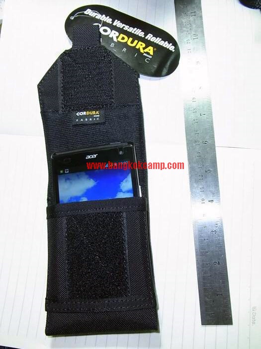 ซองใส่โทรศัพท์ร้อยเข็มขัด ผ้าคอดูร่า Cordura (ใส่มือถือ, iPhone ฯลฯ) ขนา ด 9x14ซม