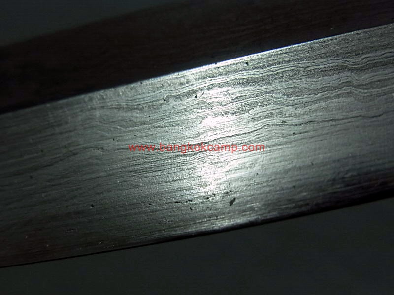 ดาบซามูไร ลายเสือ ขนาดกลาง ใบมีดเป็นเหล็กลาย (ใบมีดดามัสกัส)