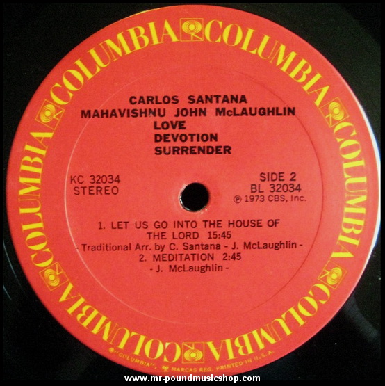 Carlos Santana & Mahavishnu John McLaughlin - Love Devotion Surrender