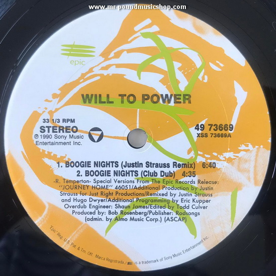 Will To Power - Boogie Night