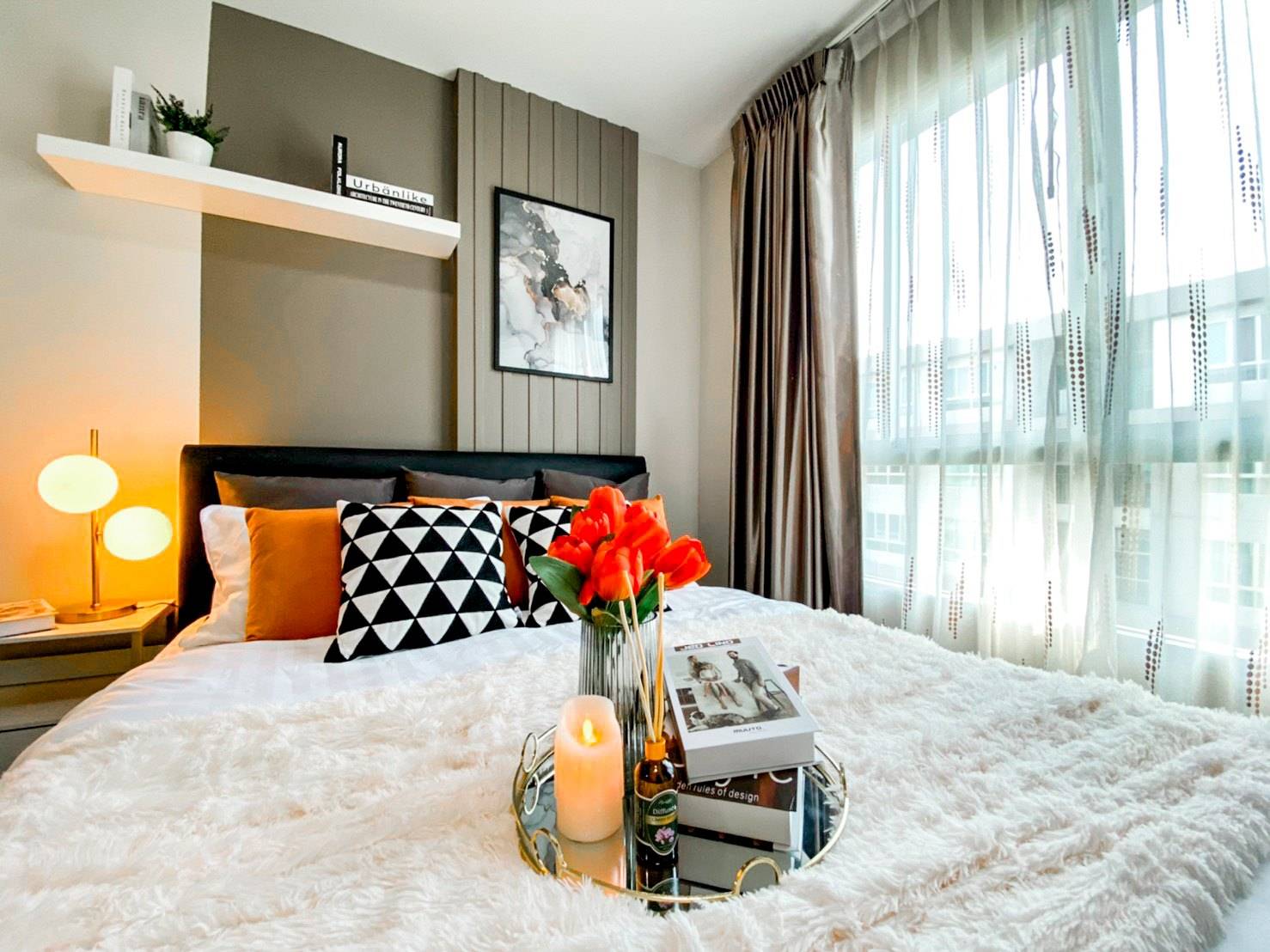 ให้เช่าคอนโด ดีคอนโด แคมปัส รีสอร์ท บางนา ( D Condo Campus Resort Bangna ) ตึก D ชั้น 7 ห้อง ขนาด 30 ตรม.