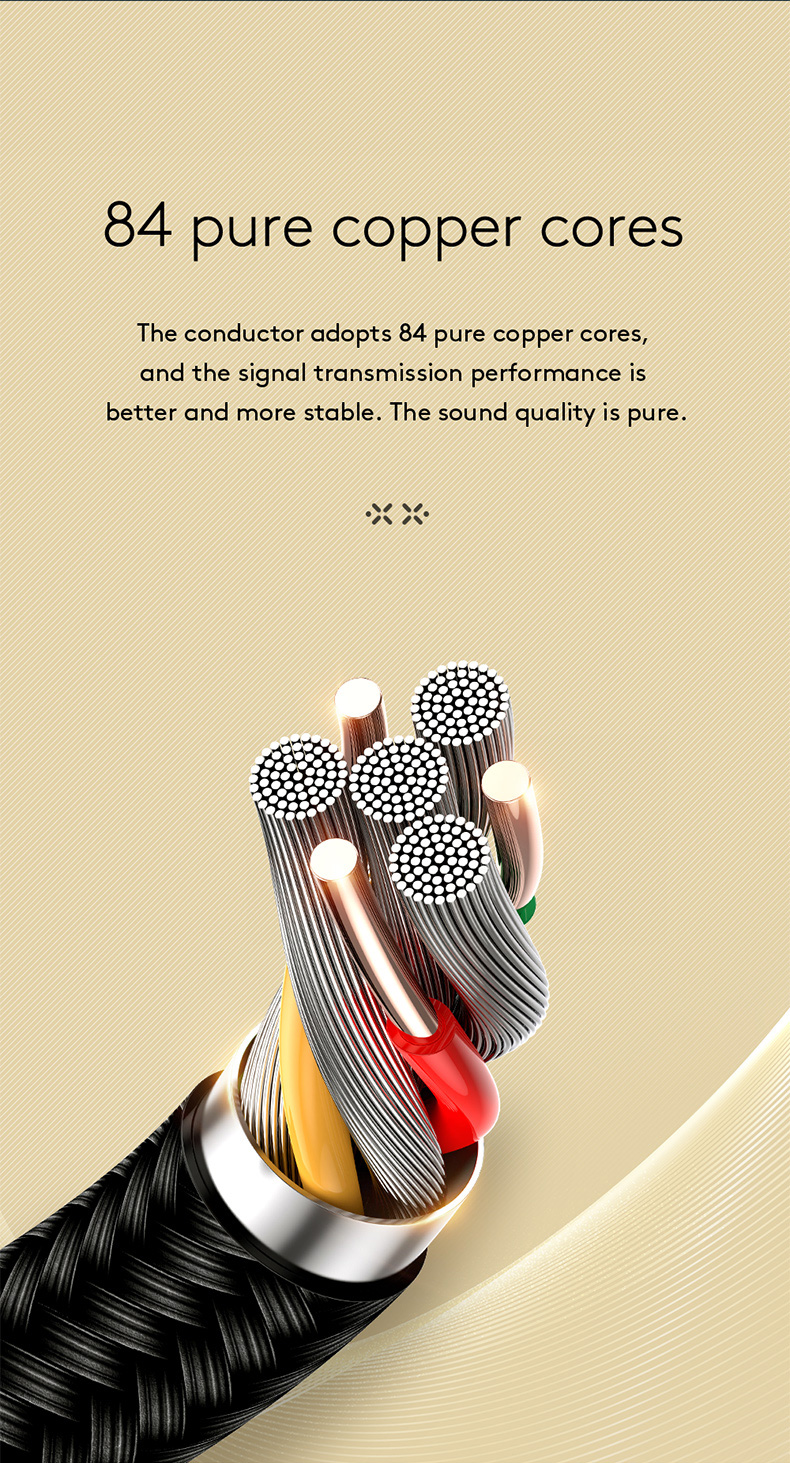 Joyroom A1. AUX car stereo audio cable - สายเชื่อมต่อสัญญาณเสียง 3.5mm สาย 1เมตร 2เมตร