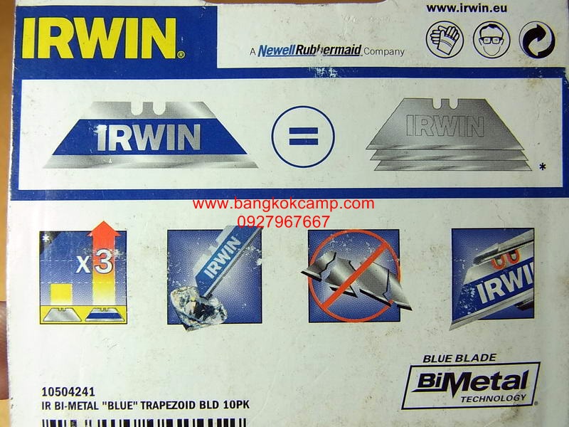 ใบมีด IRWIN Germany แพ็ค10ใบ รุ่นเก่า